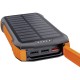 УМБ Choetech Wireless 20000mAh 20W PD,QC3.0 3USB-A,solar panel, Qi-5W Black-Orange