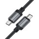 Кабель USB 2.0 USB-C to USB-C, 1.2 м, 3.0A, aluminum alloy Black, C20-03 Acefast