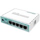 Маршрутизатор Mikrotik hEX RB750Gr3 with Dual Core 880MHz MHz CPU, 256MB RAM, 5 Gigabit LAN ports, U