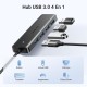 Хаб USB 3.0 -> 4хUSB 3.0 Hub 1.0 м кабель Space Gray CM219 Ugreen