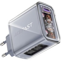 Зарядний пристрій 3xUSB 65W (2xUSB-C+USB-A) Gan A45 Fast Charger Mountain mist Acefast