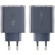 Зарядний пристрій 3xUSB 65W (2xUSB-C+USB-A) Gan A45 Fast Charger Mountain mist Acefast