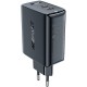 Зарядний пристрій 2xUSB 50W (USB-C+USB-C) Gan A29 Fast Charger Black Acefast