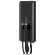 УМБ Choetech 10000mAh 22,5W Fast Charge MicroUsb,USB-A, USB-C,build-in USB-C/Lightning cable Black