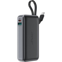 УМБ Acefast 10000mAh 30W PD USB-C witch cable, USB-A, Li-Pol, M7 Black