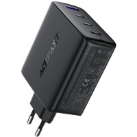 Зарядний пристрій 4xUSB 100W (3xUSB-C+USB-A) Gan A94 Fast Charger Black Acefast