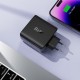 Зарядний пристрій 4xUSB 100W (3xUSB-C+USB-A) Gan A94 Fast Charger Black Acefast