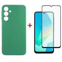 Чохол-накладка Dengos Soft для Samsung Galaxy A16 SM-A165 Mint (DG-KM-134) + захисне скло