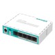 Маршрутизатор Mikrotik hEX lite RB750r2 with 850MHz CPU, 64MB RAM, 5 LAN ports, RouterOS L4, plastic