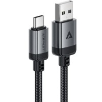 Кабель USB 2.0 AM-Type-C M, 1.2 м, 3.0A, aluminum alloy Black, C20-04 Acefast