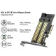 PCI-E 3.0 контролер для SSD M.2 NVMe + M.2 NGFF CM302 Ugreen