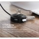 Хаб USB 2.0 -> 4xUSB 2.0 1м passive, Black UGREEN