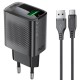 Зарядний пристрій USB-A 20W + Type-C cable A90 Fast Charger Black Acefast