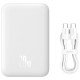 УМБ Baseus Magnetic Wireless Mini 6000mAh 20W, Type-C,PD,QC3.0 White