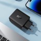 Зарядний пристрій 4xUSB 45W (2xUSB-C+2xUSB-A) Gan A61 Fast Charger Black Acefast