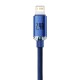 Кабель Baseus Crystal Shine USB - Lightning, 2.4A, 2м Blue (CAJY000103)