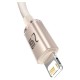 Кабель Baseus Crystal Shine USB - Lightning, 2.4A, 2м Pink (CAJY001204)