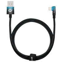 Кабель Baseus MVP 2 USB - Lightning, 2.4A, 1м Black/Blue (CAVP000021)