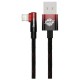 Кабель Baseus MVP 2 USB - Lightning, 2.4A, 1м Black/Red (CAVP000020)