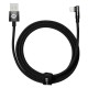 Кабель Baseus MVP 2 USB - Lightning, 2.4A, 2м Black (CAVP000101)