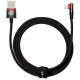 Кабель Baseus MVP 2 USB - Lightning, 2.4A, 2м Black/Red (CAVP000120)