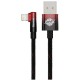 Кабель Baseus MVP 2 USB - Lightning, 2.4A, 2м Black/Red (CAVP000120)