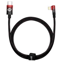 Кабель Baseus MVP 2 USB Type-C - Lightning, 20W, 1м Black/Red (CAVP000220)