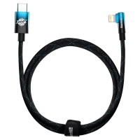 Кабель Baseus MVP 2 USB Type-C - Lightning, 20W, 1м Black/Blue (CAVP000221)