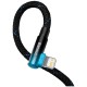 Кабель Baseus MVP 2 USB Type-C - Lightning, 20W, 1м Black/Blue (CAVP000221)