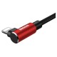 Кабель Baseus MVP USB - Lightning, 1.5A, 2м Red (CALMVP-A09)