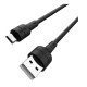 Кабель Borofone BX30 Silicone USB - micro USB (M/M), 1 м, Black (BX30MB)