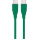 Кабель Cablexpert USB Type-C - USB Type-C (M/M), 3 A, 60 W, 1.5 м, Green (CC-USB2S-CMCM-1.5M-G)