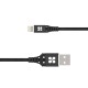 Кабель Promate USB - Lightning (M/M), 2.4 A, 1.2 м, NerveLink-i Black (nervelink-i.black)