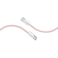 Кабель Promate USB Type-C - USB Type-C (M/M), 3 A, 60 W, 2 м, EcoLine-CC200 Pink (ecoline-cc200.pink)