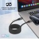 Кабель Promate USB Type-C - USB Type-C (M/M), 3 A, 60 W, 1.2 м, Springy Black (springy.black)