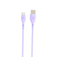 Кабель SkyDolphin S22T Soft Silicone USB - USB Type-C (M/M), 1 м, Violet (SDUSB-000603)