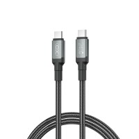 Кабель XO NBQ264A-CC USB Type-C - USB Type-C (M/M), 1 м, Black (NB-Q264A-CC.black)