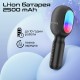 Мікрофон для караоке Promate VocalMic Bluetooth LED Black (vocalmic.black)