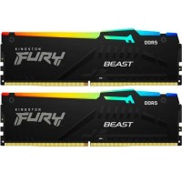 Модуль пам`яті DDR5 2x8GB/5600 Kingston Fury Beast RGB Black (KF556C36BBEAK2-16)