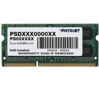 Модуль пам`яті SO-DIMM 4GB/1600 DDR3L Patriot Signature Line (PSD34G1600L81S)