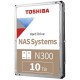 Накопичувач HDD SATA 10.0TB Toshiba N300 NAS 7200rpm 512MB (MN10ADA10TS)