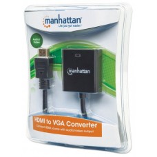 Перехідник HDMI M -> VGA F (з аудіо інтерфейсом) RTL Manhattan