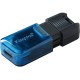 USB Flash Kingston 64GB USB 3.2 Type-C Data Traveler 80M Black/Blue, Retail