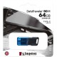 USB Flash Kingston 64GB USB 3.2 Type-C Data Traveler 80M Black/Blue, Retail