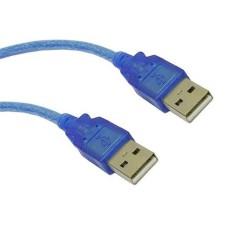 Кабель USB AM-AM, 3.0 м, синій