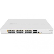 Комутатор Mikrotik CRS328-24P-4S+RM, CR Switch, 24x Gigabit Passive PoE / 802.3a