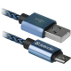 Кабель USB 08-03T PRO USB 2.0 синій, AM — MicroBM, 1м, 2.1A