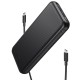 Повербанк Choetech 10000mAh, 18W PD QC3.0, USB-C In/out, USB-A Li-pol чорний