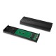 Корпус для M.2 NVME/SATA SSD CHIEFTEC CEB-M2C-TL, aluminium,USB 3.2 Gen2 Type-C, Black, RETAIL