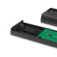 Корпус для M.2 NVME/SATA SSD CHIEFTEC CEB-M2C-TL, aluminium,USB 3.2 Gen2 Type-C, Black, RETAIL